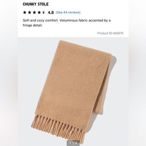 Uniqlo Chunky Stole (Scarf) Sold Out Style